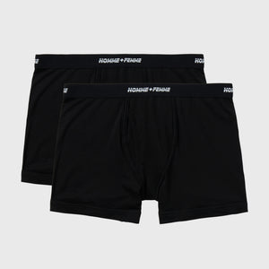 Logo Boxers 2 Pack Black