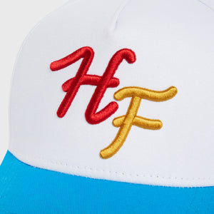 Initial Snapback White and Blue