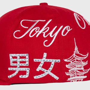 Japan Gemstone Hat Red