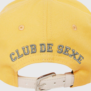 Malibu Leather Strap Back Yellow