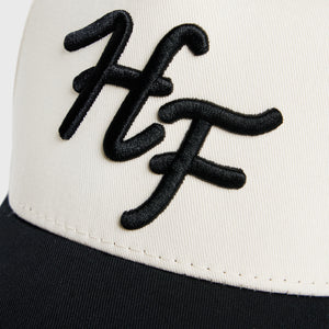 Initial Snapback Cream and Black