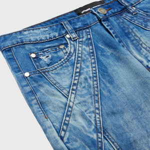 Panel Wash Denim Blue