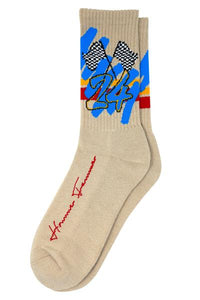 Racing Team Socks Cream