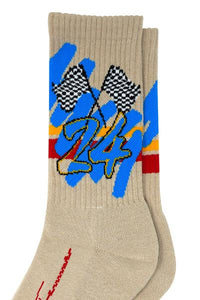 Racing Team Socks Cream