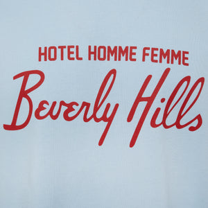 Hotel Homme Femme Tee Light Blue and Red