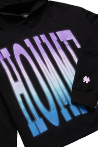 Twilight Hoodie Black with Purple and Blue