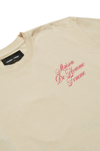 Maison Racing Tee Cream