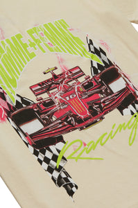 Maison Racing Tee Cream