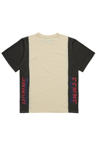 Paneled Pendant Tee Cream