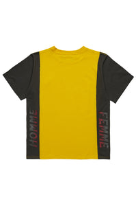 Paneled Pendant Tee Yellow