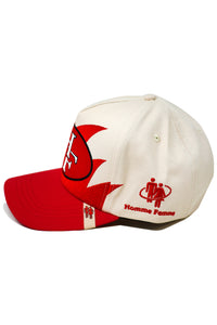 Shark Tooth Snapback Red