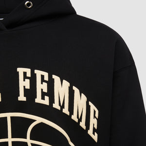 Homme Femme Basketball Hoodie Black