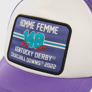 Patchwork Trucker Hat Purple