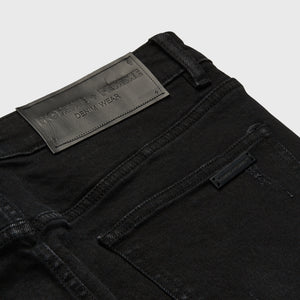 Letterman Denim Black With Black Letters