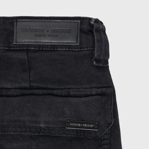 Strapped Cargo Denim Black