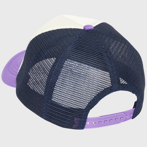 Varsity Font Trucker Blue and Purple